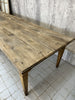 299cm Long Solid Oak 6 Taper Leg Refectory Dining Table