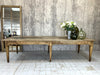 299cm Long Solid Oak 6 Taper Leg Refectory Dining Table