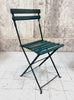 Folding Green Metal Garden Table and Set of 4 Folding Chairs