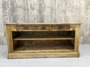 171cm Shop Counter Sideboard Open Shelves Kitchen Island with Three Drawers
