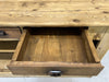 171cm Shop Counter Sideboard Open Shelves Kitchen Island with Three Drawers