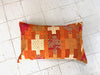 Set of Three Vintage Hand Embroidered Silk Sunset Scatter Cushions