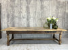 300cm Solid Oak Rustic Refectory Dining Table