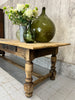 300cm Solid Oak Rustic Refectory Dining Table