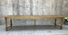 348cm French 5 Turned Leg Refectory Farmhouse Dining Table