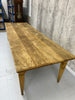 3m Long Solid Oak Refectory Dining Table with Tapered Legs