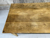 3m Long Solid Oak Refectory Dining Table with Tapered Legs