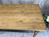 300cm Long Solid Oak 6 Taper Leg Refectory Dining Table