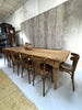 3m Long Solid Oak Taper Leg Refectory Dining Table