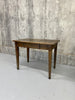 Silvered Wooden 94cm wide Taper Leg Table Desk