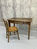 Silvered Wooden 94cm wide Taper Leg Table Desk
