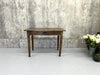 99.5cm Walnut Wood Turned Leg Bistro Table with Cup Handles on Drawer