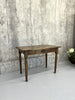 99.5cm Walnut Wood Turned Leg Bistro Table with Cup Handles on Drawer
