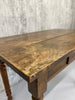 99.5cm Walnut Wood Turned Leg Bistro Table with Cup Handles on Drawer