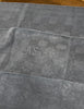 Set of 4 French Monogrammed 'AS' Anthracite Grey Linen Vintage Serviettes Napkins