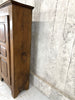 Antique Solid Oak Single Door Armoire Cupboard Hessian Lining