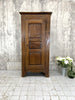 Antique Solid Oak Single Door Armoire Cupboard Hessian Lining