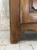 Antique Solid Oak Single Door Armoire Cupboard Hessian Lining