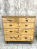 Antique Pine Chest of Five Drawers