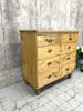 Antique Pine Chest of Five Drawers