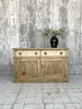 136cm Antique Pine Sideboard Cupboard