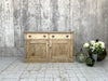 136cm Antique Pine Sideboard Cupboard