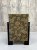 Green and Pink Jacquard Upholstered Art Deco Lounge Chair