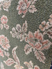 Green and Pink Jacquard Upholstered Art Deco Lounge Chair