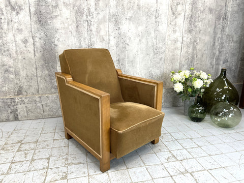 Art Deco Reclining Armchair