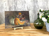 'Autumnal Pumpkin and Plum' Oil on canvas Signed Darney M Dated 1918
