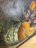 'Autumnal Pumpkin and Plum' Oil on canvas Signed Darney M Dated 1918