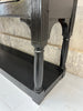 215cm Black Gloss Drapers Console Table