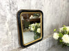 Louis Philippe Black and Gold Rectangular Mirror