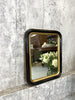 Louis Philippe Black and Gold Rectangular Mirror