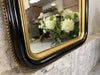 Louis Philippe Black and Gold Rectangular Mirror