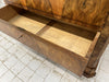 Black Veined Marble Top, Veneer Chest of Drawers