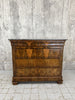 Black Veined Marble Top, Veneer Chest of Drawers