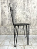 Set of 4 Black Metal Garden Chairs and Circular Table