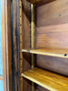 Tall and Thin Black Display Cabinet Bookcase