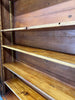 Tall and Thin Black Display Cabinet Bookcase