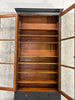 Tall and Thin Black Display Cabinet Bookcase