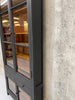 Tall and Thin Black Display Cabinet Bookcase