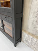 Tall and Thin Black Display Cabinet Bookcase