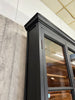 Tall and Thin Black Display Cabinet Bookcase