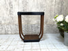 Black and Veneer Art Deco Side Table