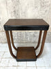 Black and Veneer Art Deco Side Table