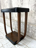 Black and Veneer Art Deco Side Table