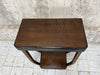 Black and Veneer Art Deco Side Table