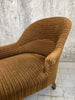 Napoleon III Brown Velvet Chaise Longue with Raised Arms