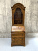 19th Century Bureau Desk with Bookcase Display Cabinet